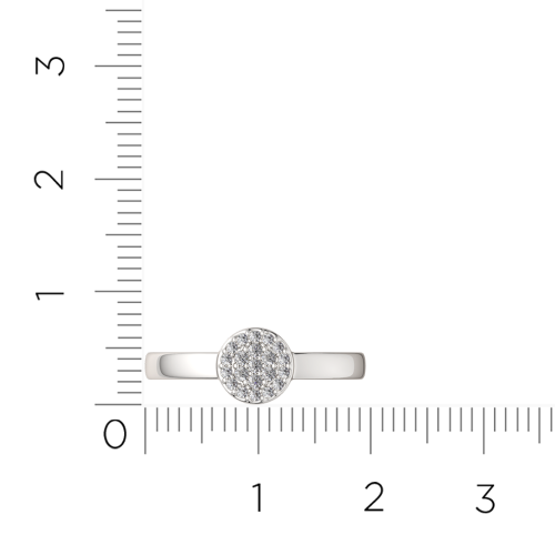 Кольцо из серебра с фианитом 02101029 фото 5