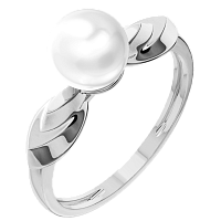 Кольцо из серебра с жемчугом 0210238