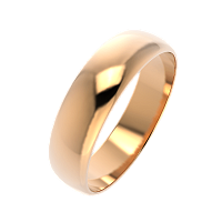 Кольцо обручальное из розового золота 106010