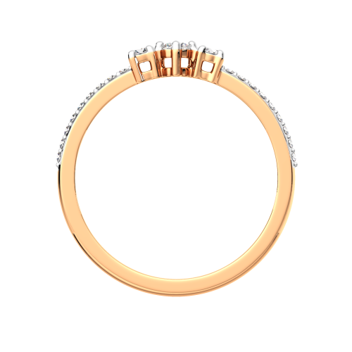 Кольцо из розового золота с бриллиантом 2D00334.14K.R фото 4