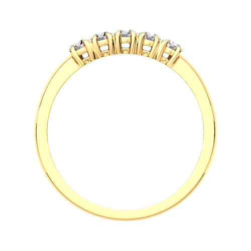 Кольцо из желтого золота с бриллиантом 2D00320.18K.Y фото 4