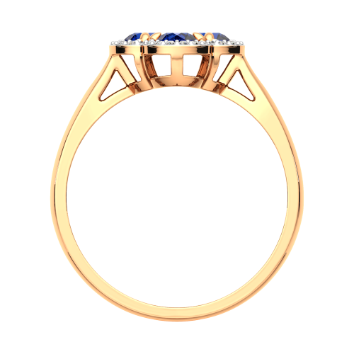 Кольцо из розового золота с сапфиром 2D10148.14K.R фото 4