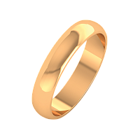Кольцо обручальное из розового золота 104006