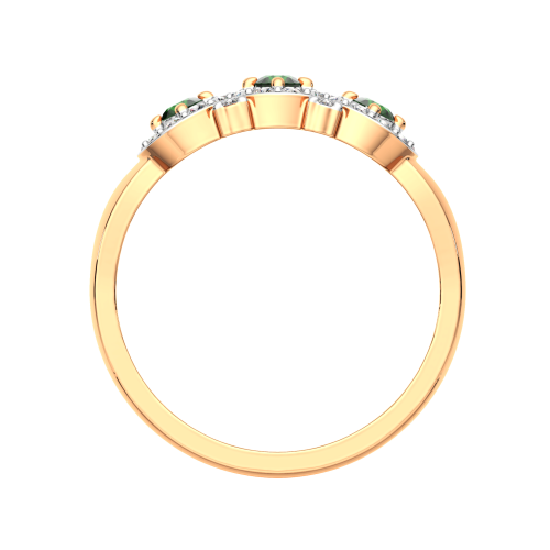 Кольцо из розового золота с изумрудом 2D20117.14K.R.ZZ фото 4