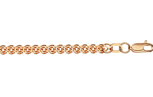 Браслет из розового золота (плетение Нонна) 612200ГПГ.050.14K.R