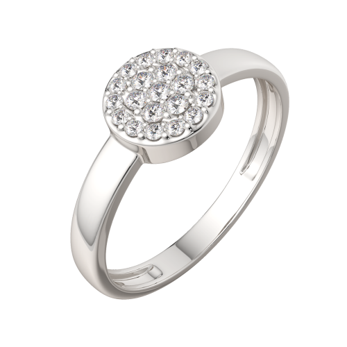 Кольцо из серебра с фианитом 02101029 фото 2